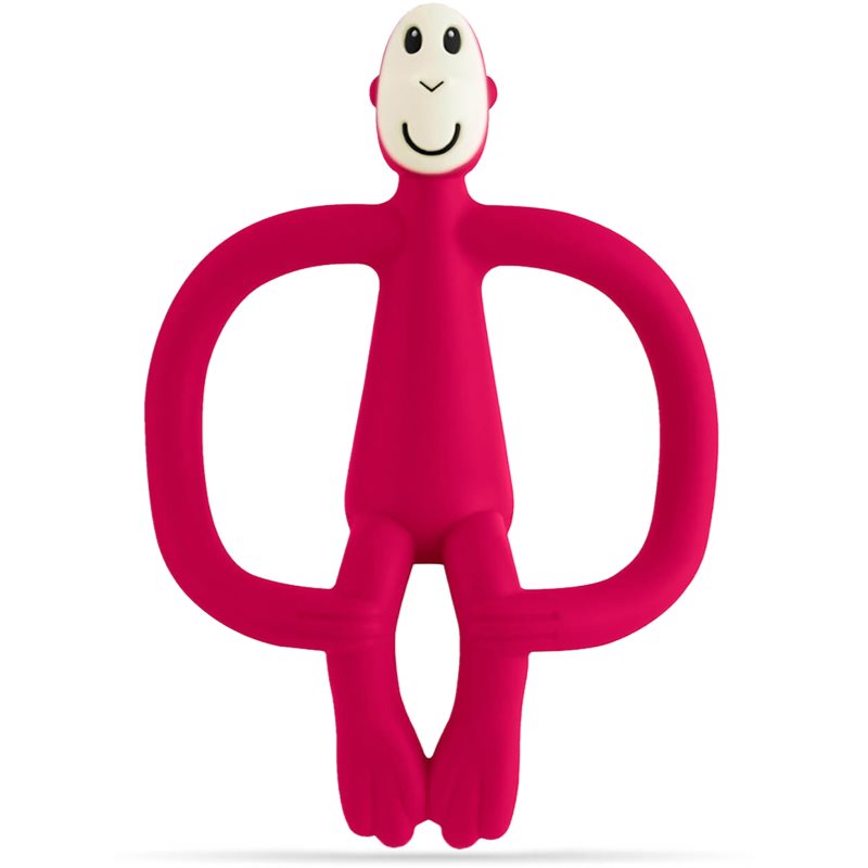Matchstick Monkey Teething Toy and Gel Applicator jucărie pentru dentiție perie 2 in 1 Ruby 1 buc