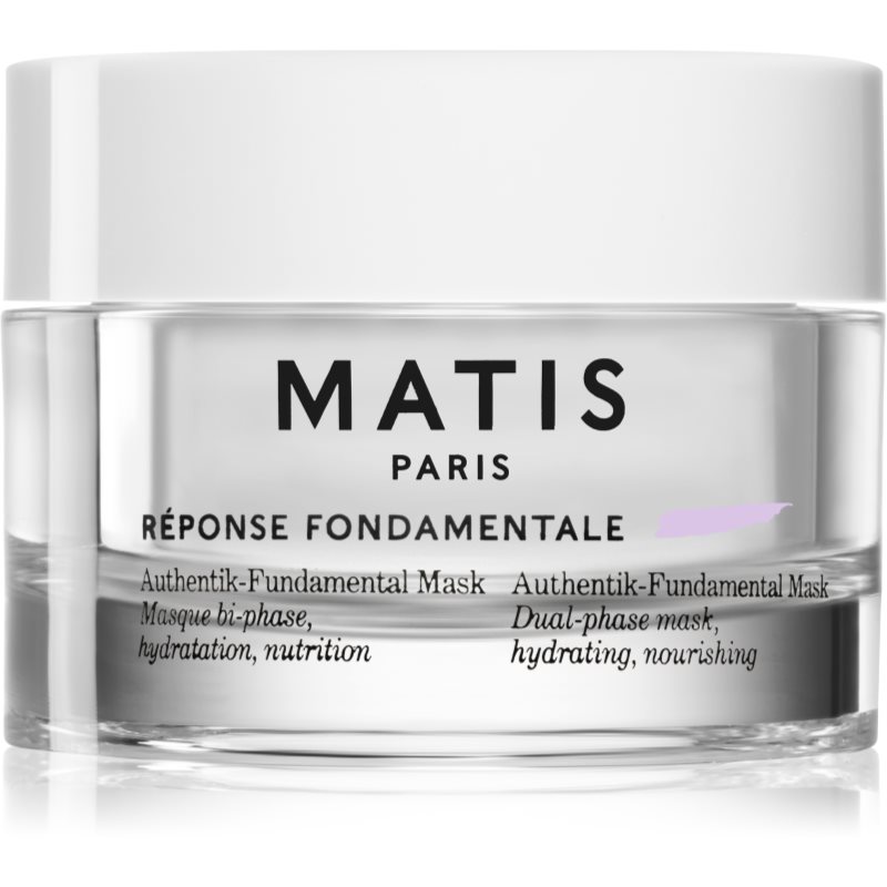 MATIS Paris Réponse Fondamentale Authentik-Fundamental Mask mască facială regeneratoare și hidratantă pentru tratarea tenului în două faze 50 ml