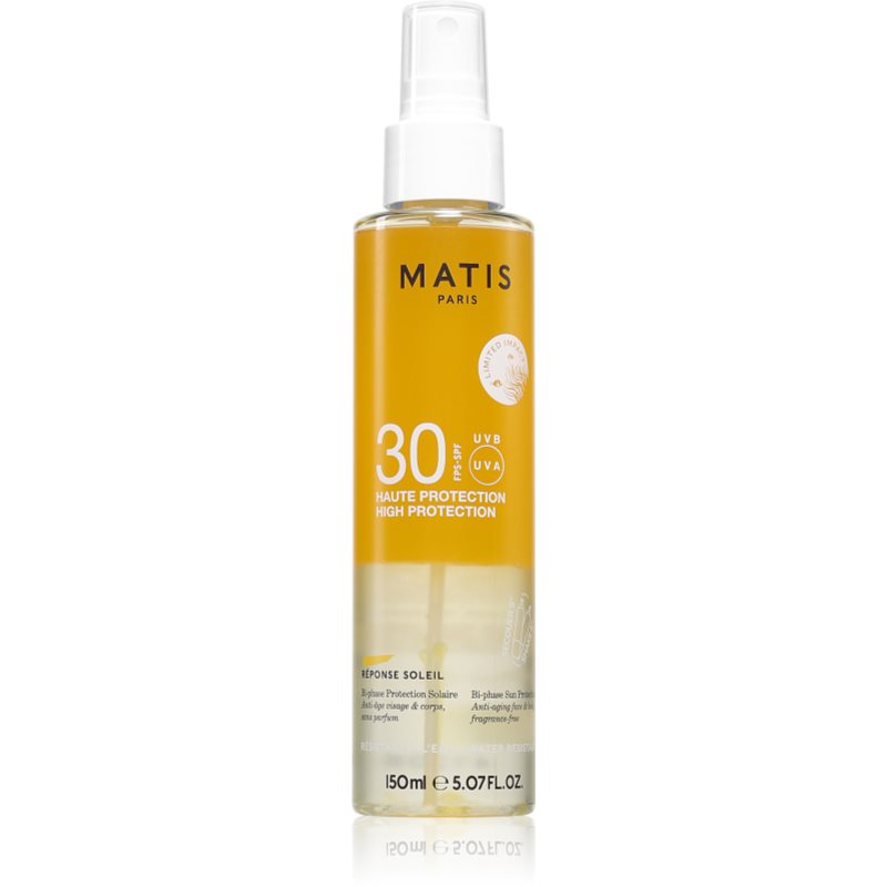MATIS Paris Réponse Soleil Bi-phase Protection Solaire SPF30 ulei uscat plaja SPF 30 150 ml