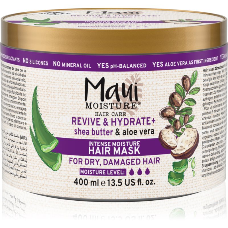 Maui Moisture Revive & Hydrate + Shea Butter masca hranitoare pentru păr 400 ml