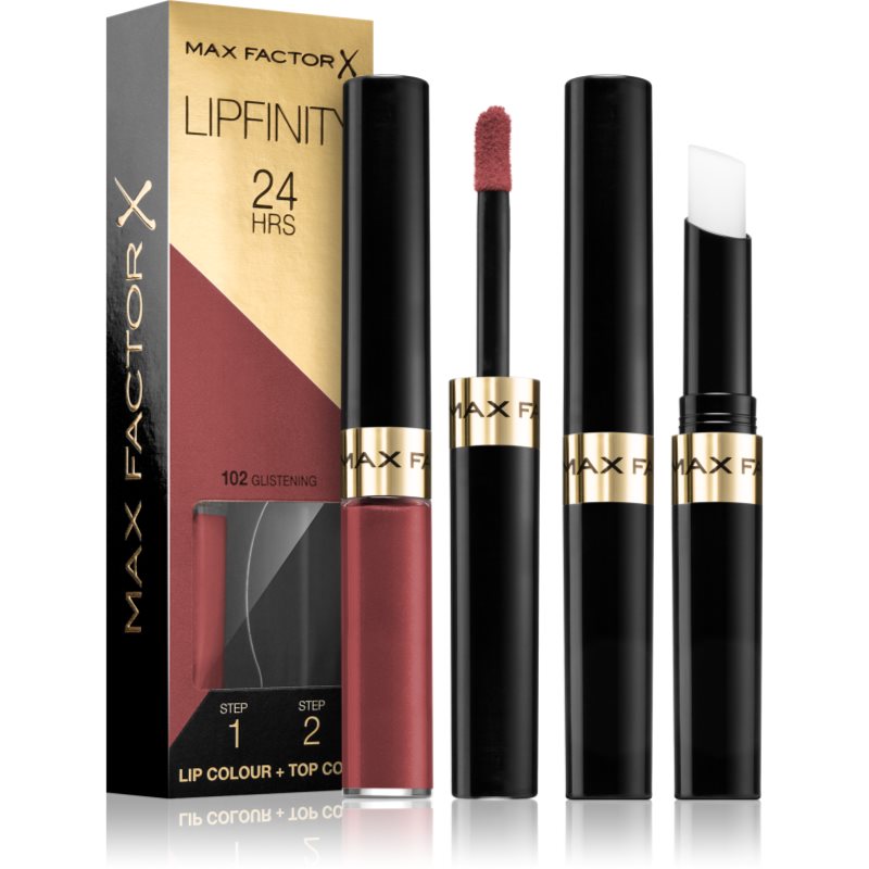 Max Factor Lipfinity Lip Colour ruj cu persistenta indelungata balsam culoare 102 Glistening 4,2 g