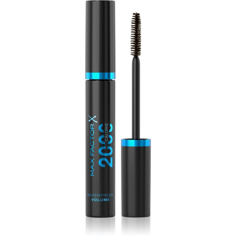 Max Factor 2000 Calorie mascara cu efect de volum rezistent la apa culoare Black/Brown 9 ml