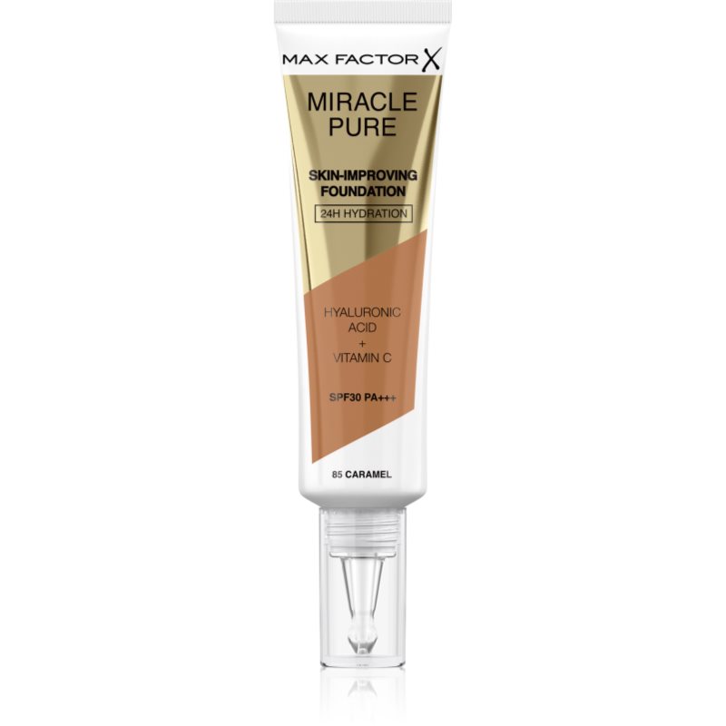 Max Factor Miracle Pure Skin machiaj persistent SPF 30 culoare 85 Caramel 30 ml