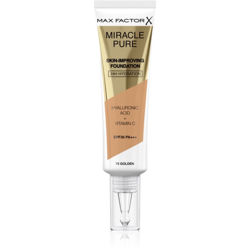 Max Factor Miracle Pure Skin machiaj persistent SPF 30 culoare 75 Golden 30 ml