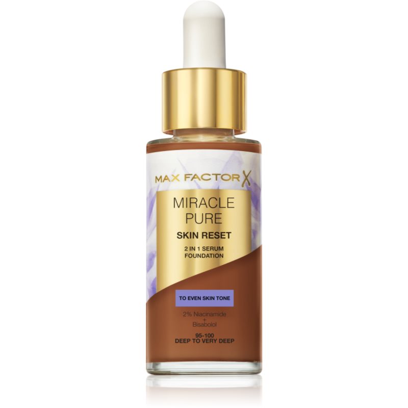 Max Factor Miracle Pure Skin Reset machiaj de îngrijire culoare 95-100 Deep to Very Deep 30 ml