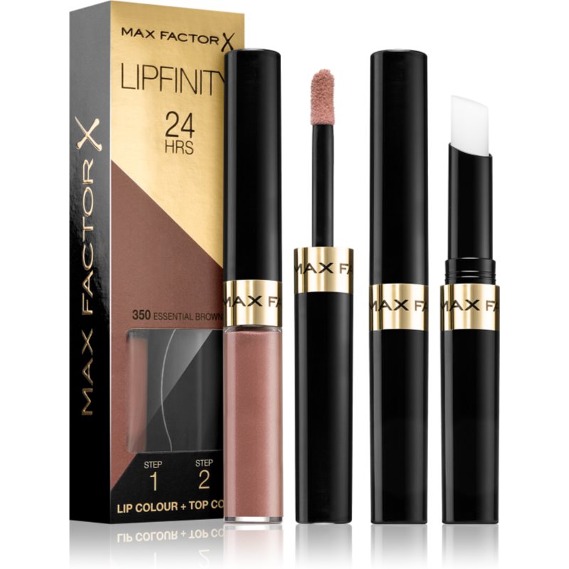 Max Factor Lipfinity Lip Colour ruj cu persistenta indelungata balsam culoare 350 Essential Brown 4,2 g