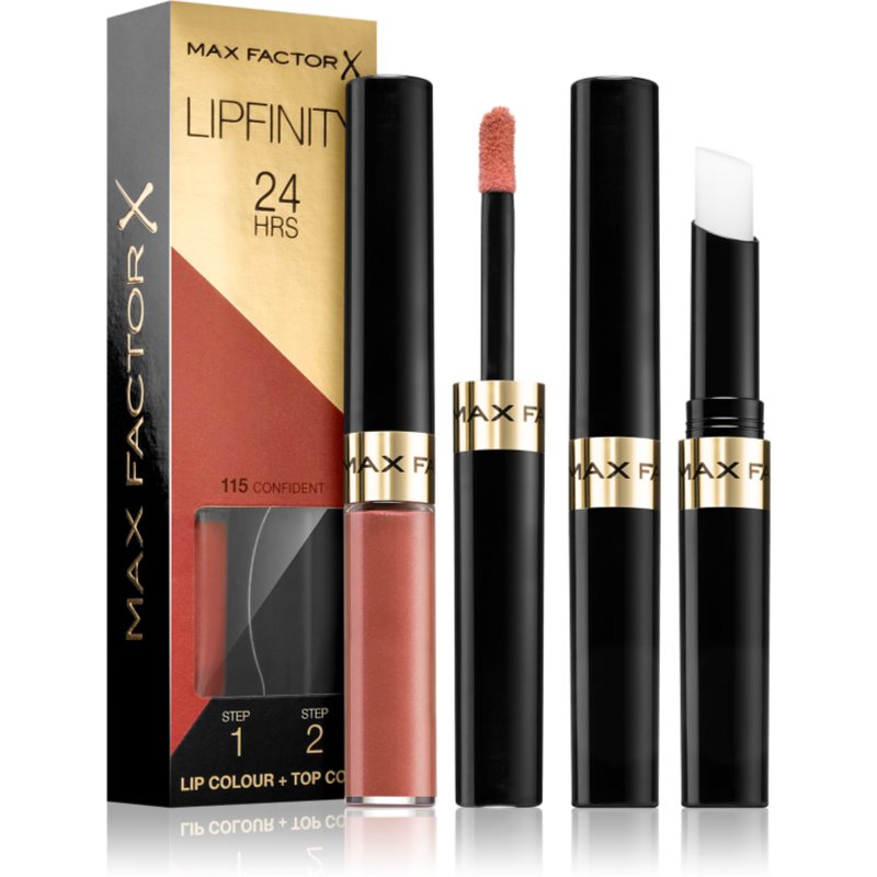 Max Factor Lipfinity Lip Colour ruj cu persistenta indelungata balsam culoare 115 Confident 4,2 g