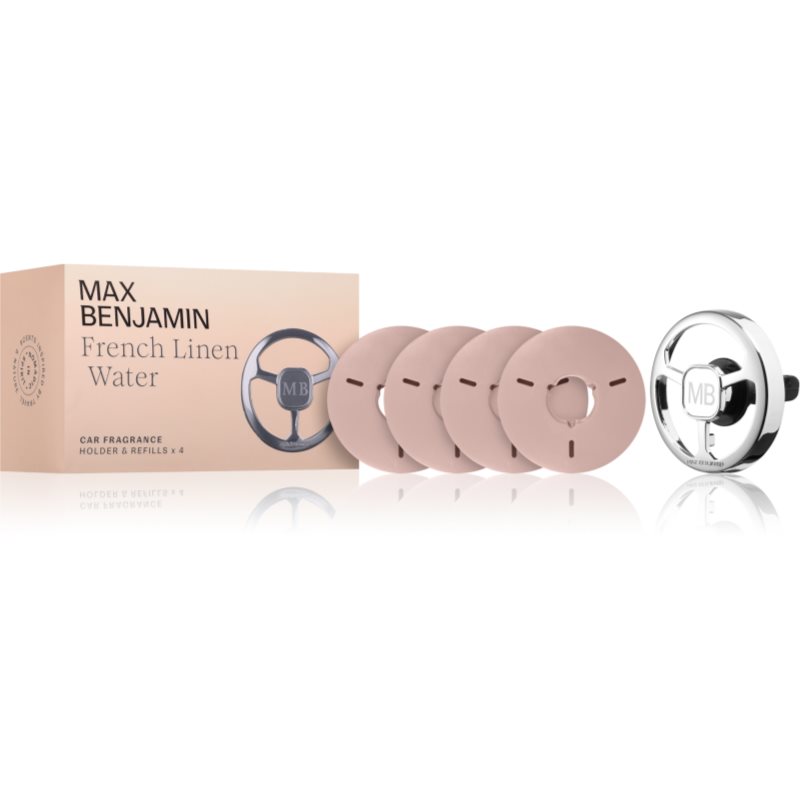 MAX Benjamin French Linen Water parfum pentru masina set cadou