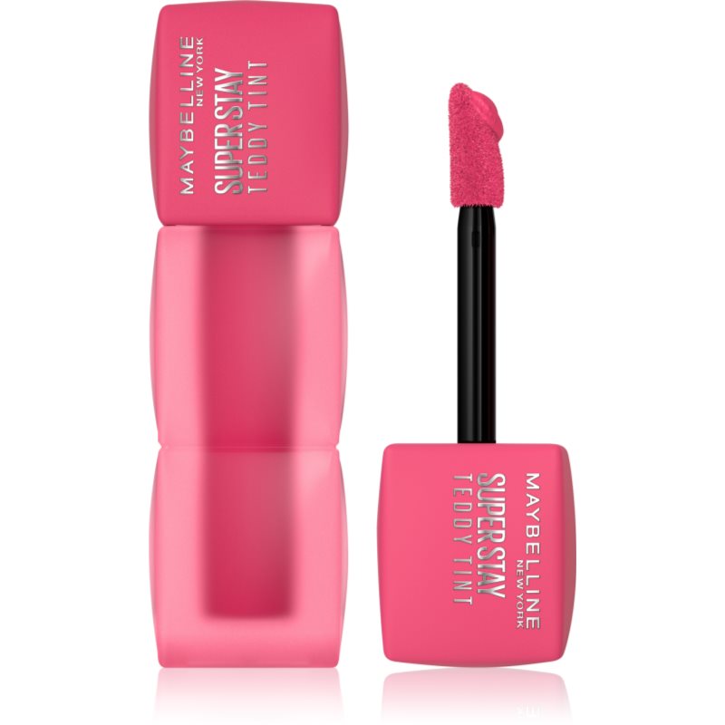 MAYBELLINE NEW YORK Teddy Tint ruj cu persistență îndelungată cu efect mat culoare 45 Pinky Promise 5 ml