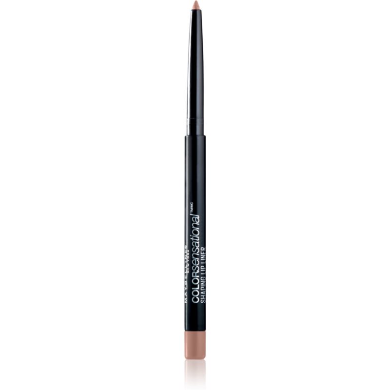 MAYBELLINE NEW YORK Color Sensational Shaping Lip Liner creion contur pentru buze cu ascutitoare culoare 10 Nude Whisper 1.2 g