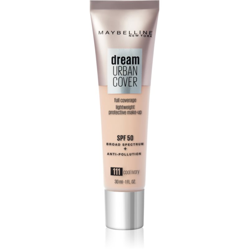 MAYBELLINE NEW YORK Dream Urban Cover fond de ten cu acoperire ridicată culoare 111 Cool Ivory 30 ml