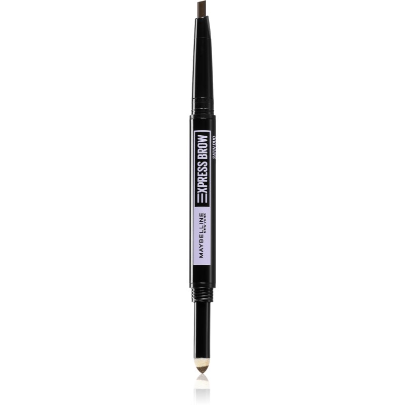 MAYBELLINE NEW YORK Express Brow Satin Duo creion pentru sprâncene pulbere duo culoare 01 - Dark Blonde