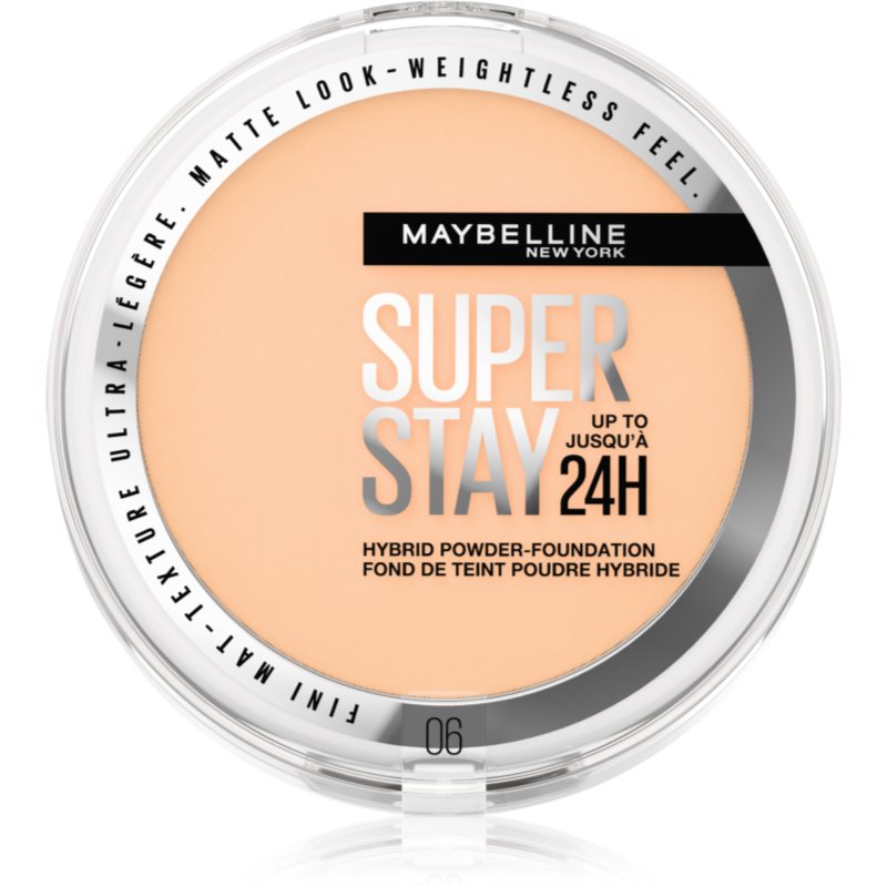 MAYBELLINE NEW YORK SuperStay 24H Hybrid Powder-Foundation pudra compacta pentru un aspect mat culoare 06 9 g