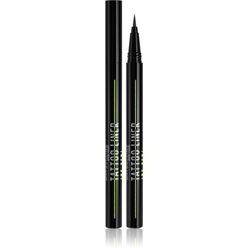 MAYBELLINE NEW YORK Tattoo Liner Ink Pen eyeliner în fix culoare Matte Black 1 ml