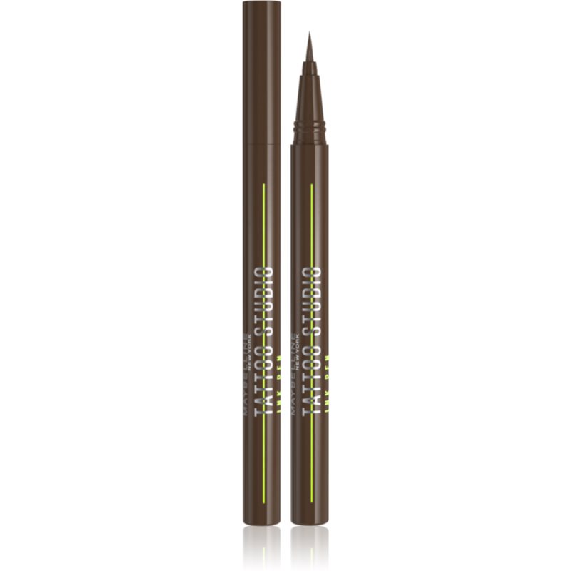 MAYBELLINE NEW YORK Tattoo Liner Ink Pen eyeliner în fix culoare Brown 1 ml