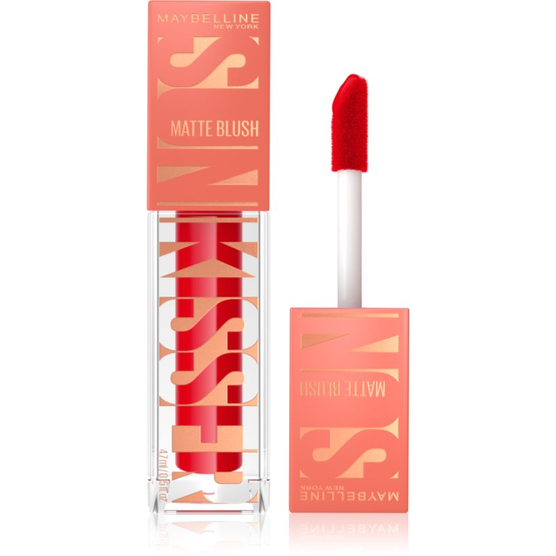 MAYBELLINE NEW YORK Sunkisser Matte fard de obraz lichid cu efect matifiant culoare 36 Spicy Red 4.7 ml