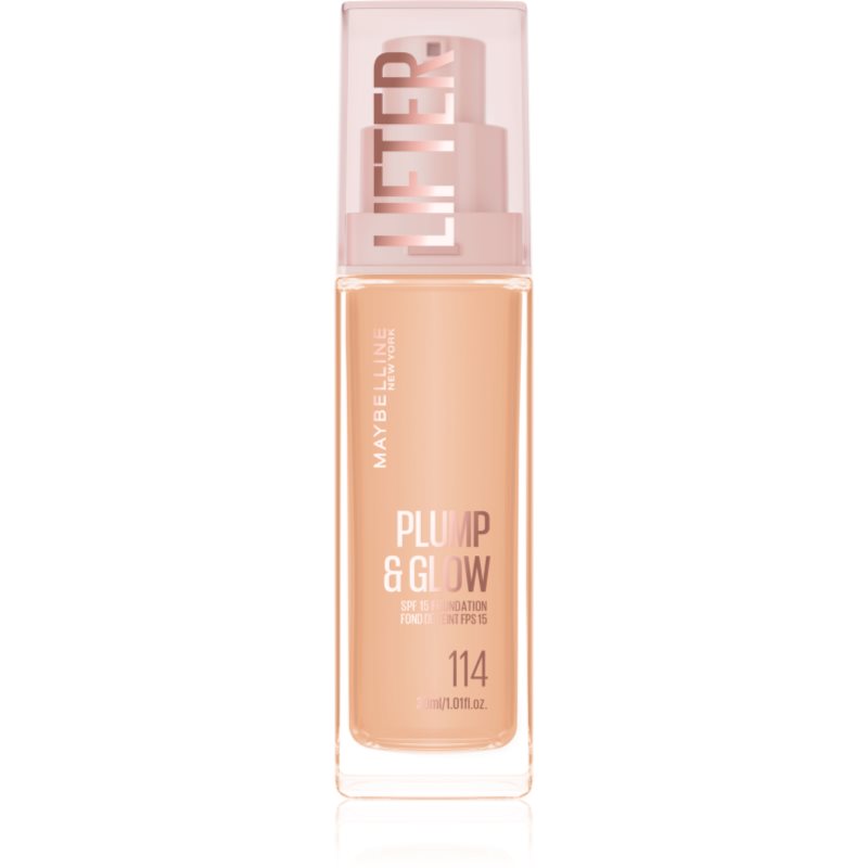 MAYBELLINE NEW YORK Lifter Plump &amp; Glow machiaj de stralucire pentru un look natural culoare 114 30 ml