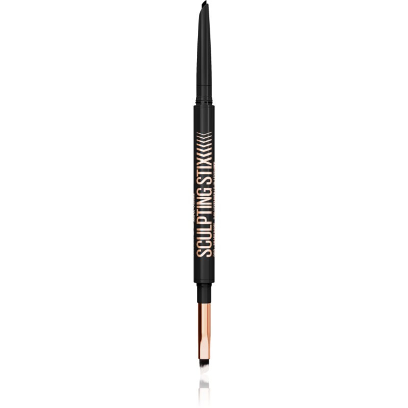 MAYBELLINE NEW YORK Sculpting Stix dermatograf automat cu pensula culoare 16 Black Blur 1 buc