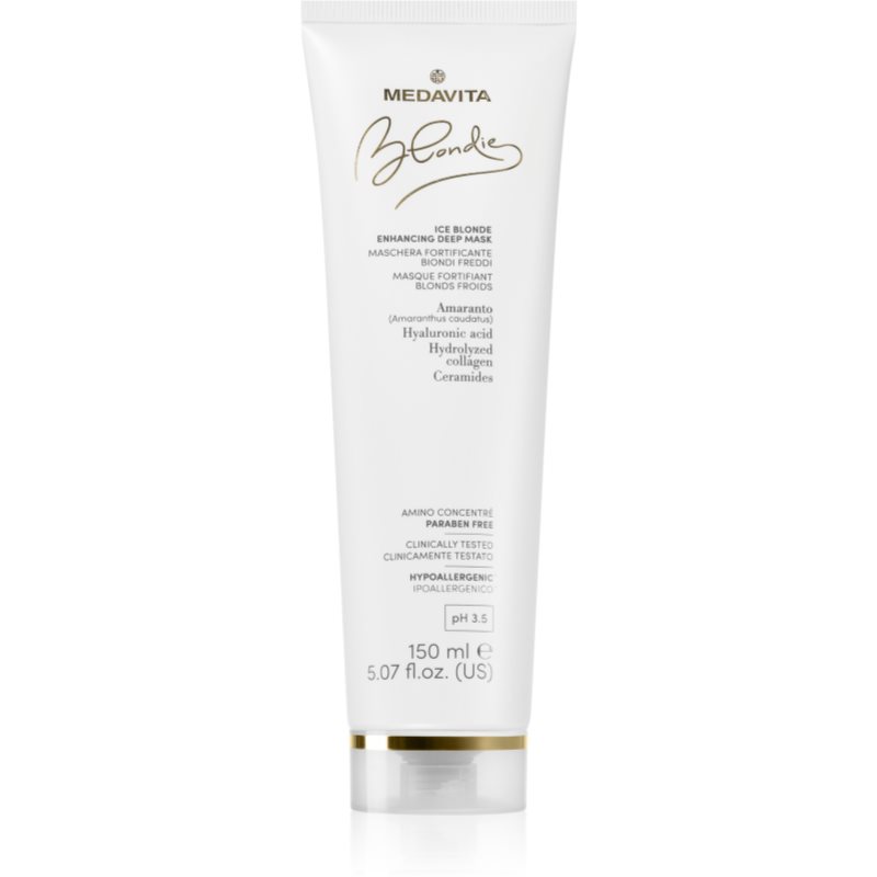 Medavita Blondie Ice Blonde Enhacing Deep Mask mască hrănitoare profundă pentru nuante inchise de blond 150 ml