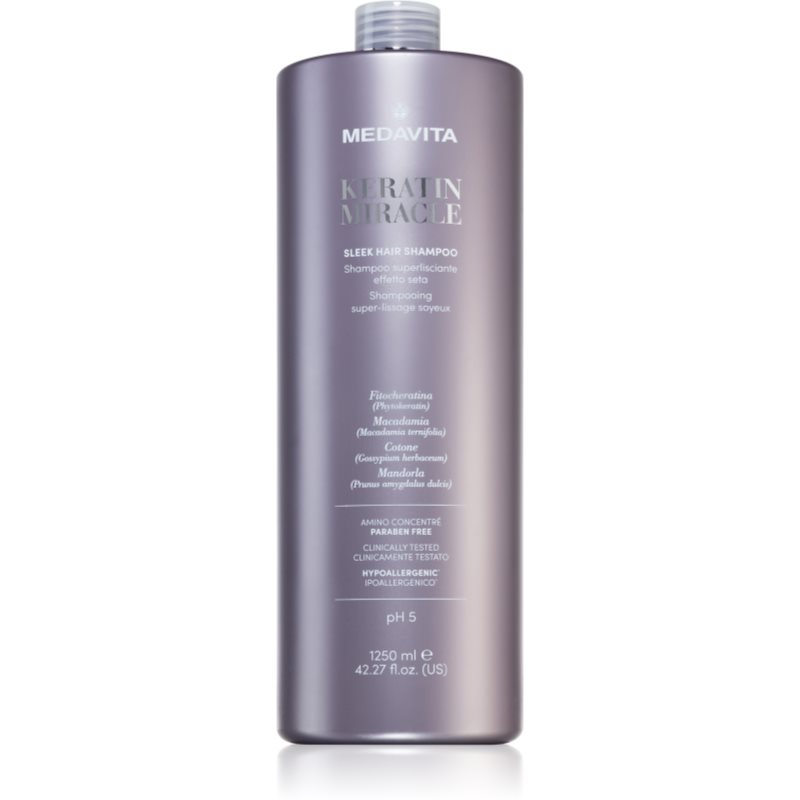 Medavita Keratin Miracle Sleek Hair Shampoo sampon pentru indreptarea parului 1250 ml