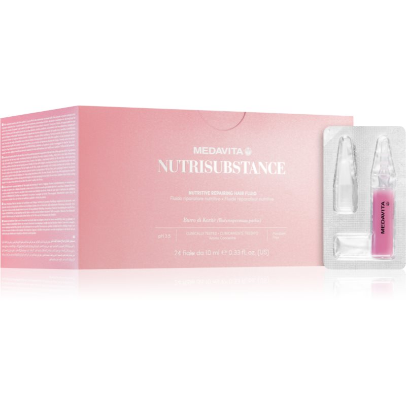 Medavita Nutrisubstance Nutritive Repairing Fluid tratament nutritiv in profunzime pentru păr 24x10 ml