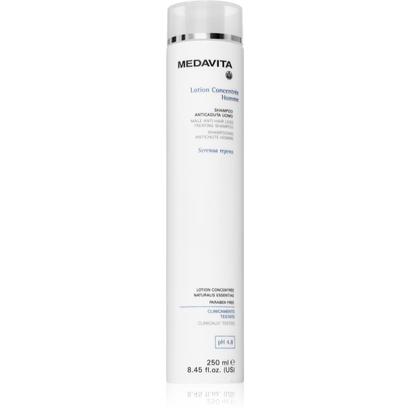 Medavita Lotion Concentree Homme Male Anti-Hair Loss Treating Shampoo Șampon împotriva căderii părului pentru barbati 250 ml