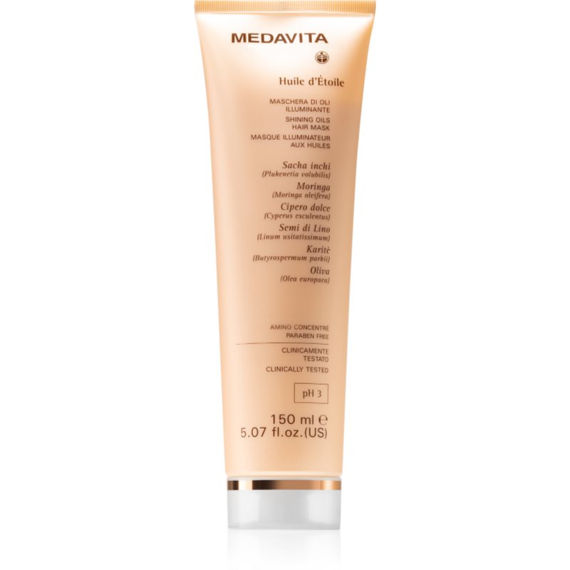 Medavita Huile d\'Étolle Shinning Oils Hair Mask mască din ulei pentru păr 150 ml