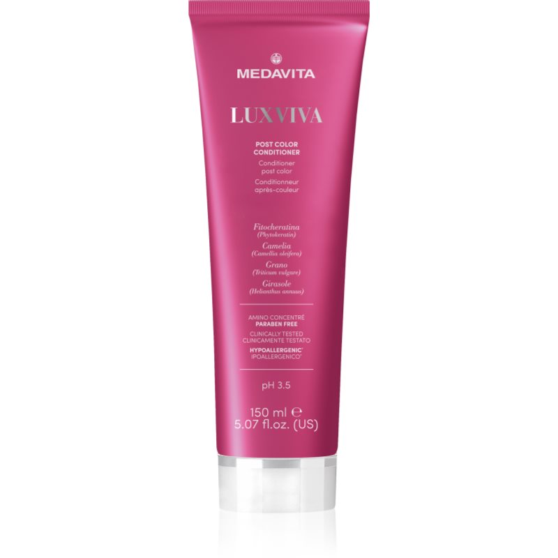 Medavita LUXVIVA Post Color Conditioner balsam de păr cu efect de hrănire pentru păr vopsit 150 ml