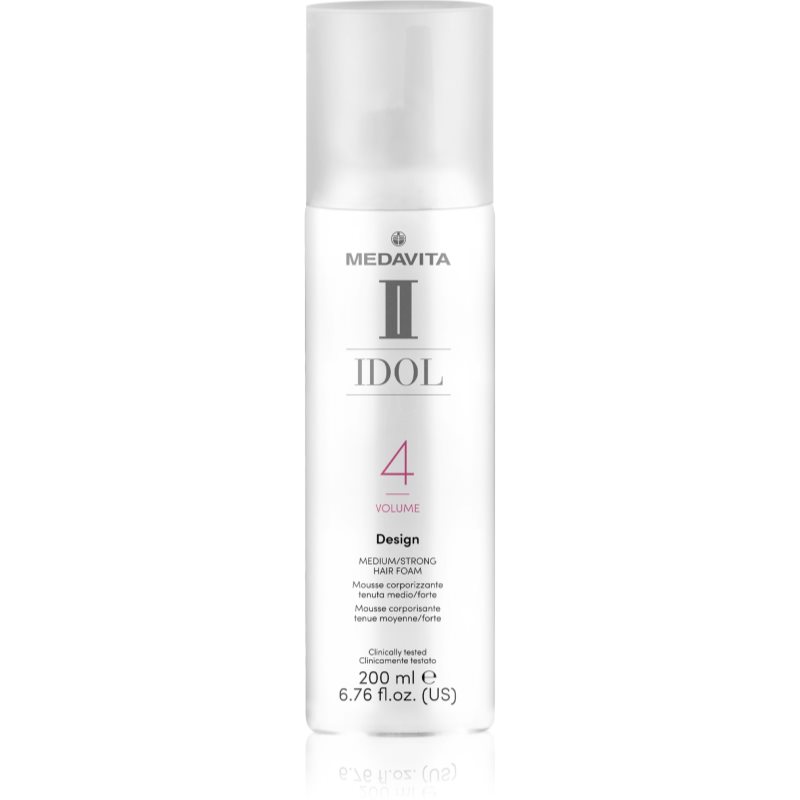 Medavita IDOL Volume spumă de styling pentru păr Medium-Strong 200 ml