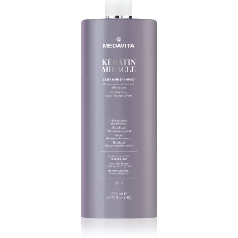 Medavita Keratin Miracle Sleek Hair Shampoo sampon pentru indreptarea parului 1250 ml