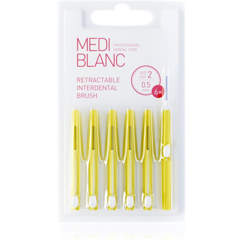 MEDIBLANC Interdental TB Pull Out System 0.5mm periuță interdentară retractabilă 6 buc