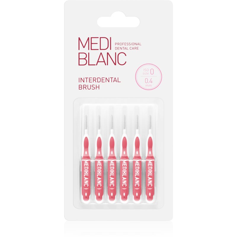 MEDIBLANC Interdental Pick-brush perie interdentara 0,4 mm Pink 6 buc