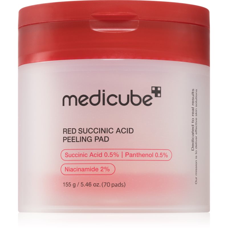Medicube Red Succinic Acid Peeling Pad tampoane exfoliante pentru pielea problematica 70 buc