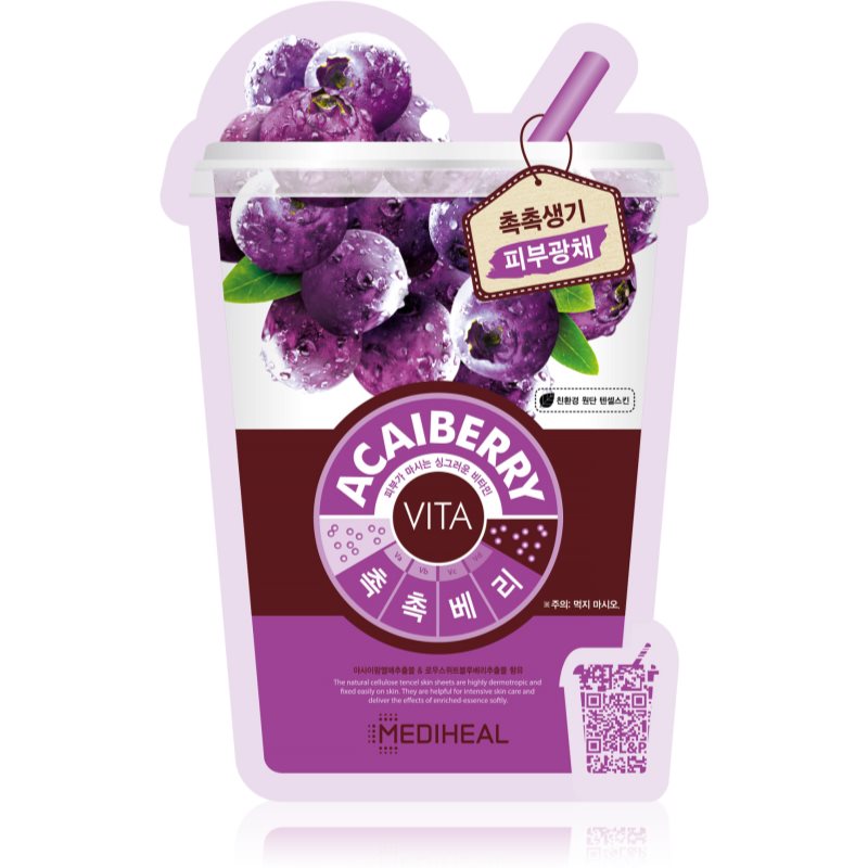 MEDIHEAL Vita Mask Acaiberry masca pentru celule cu efect de întărire 20 ml