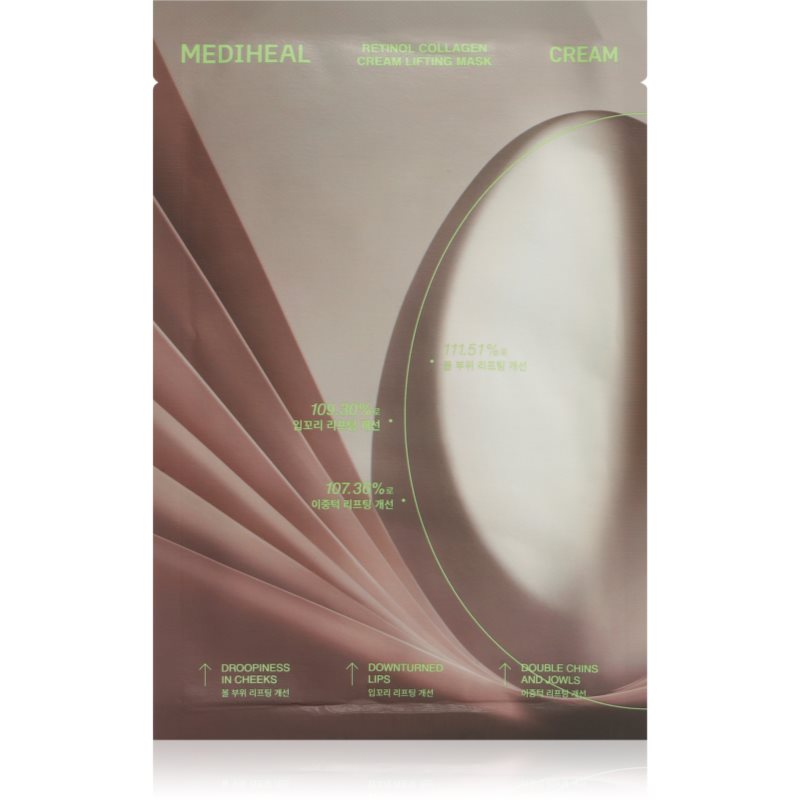 MEDIHEAL Retinol Collagen Cream Lifting Mask masca faciala pentru fermitate pentru hidratare intensa 1 buc