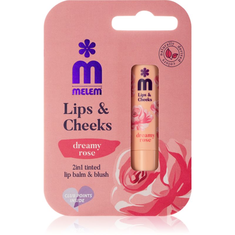 Melem Lips&Cheeks Dreamy Rose balsam tonic pentru buze si obraji 4.5 g