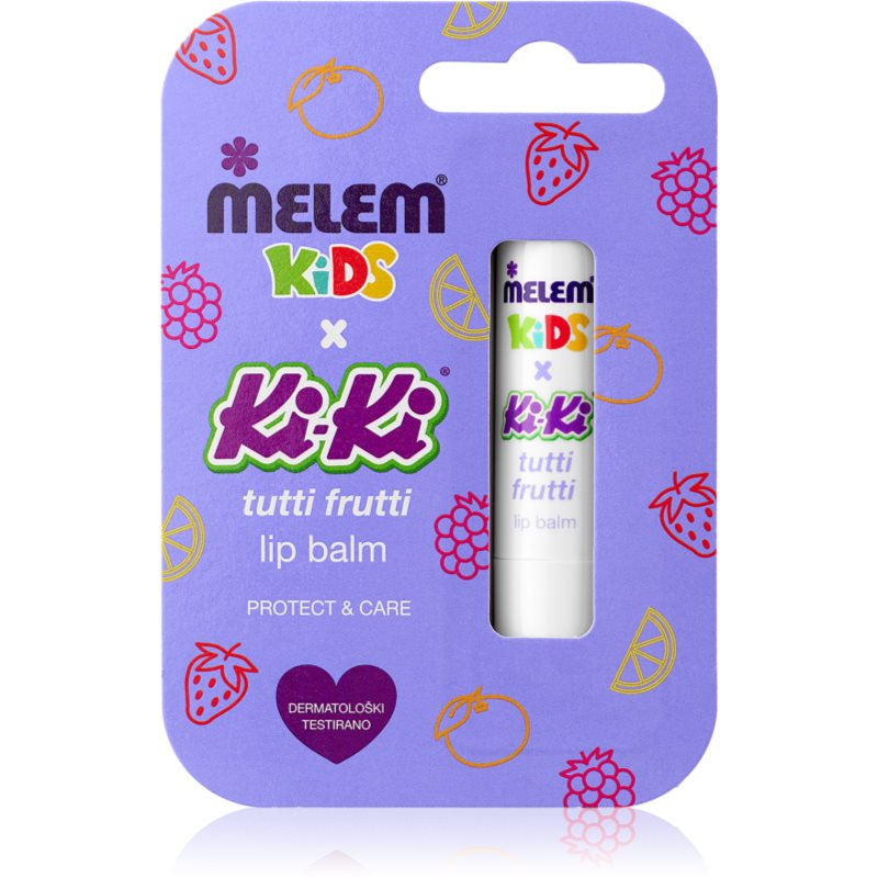 Melem KiKi Tutti Frutti balsam de buze pentru copii 4.5 g