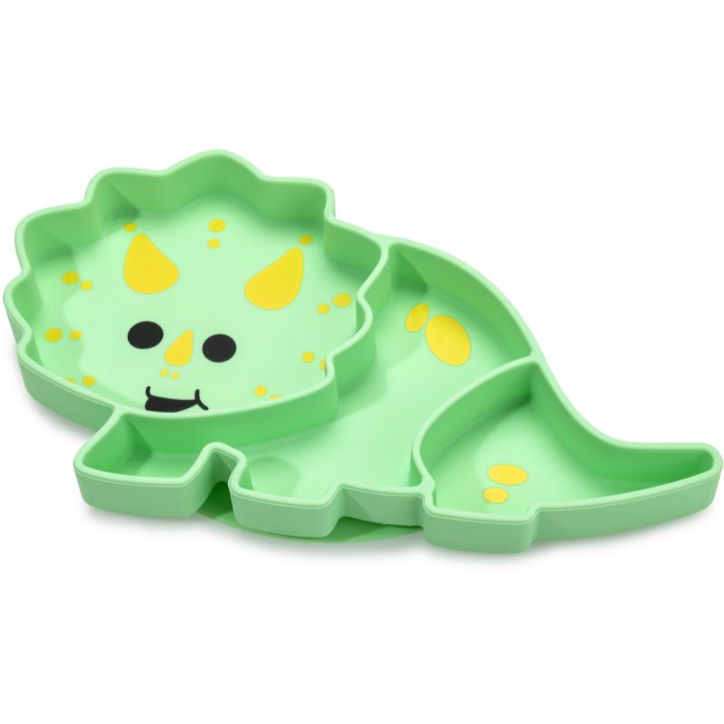 Melii Silicone Suction Plate farfurie cu ventuză Dino 1 buc Melii Silicone Suction Plate farfurie cu ventuză Dino 1 buc