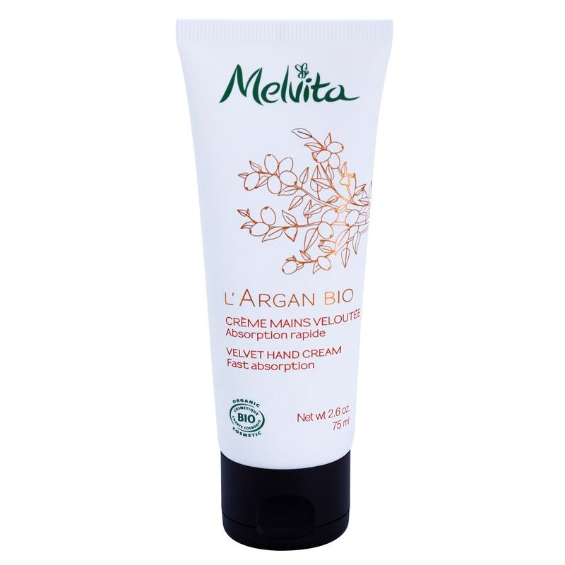 Melvita L\'Argan Bio crema de maini cu textura fina 75 ml