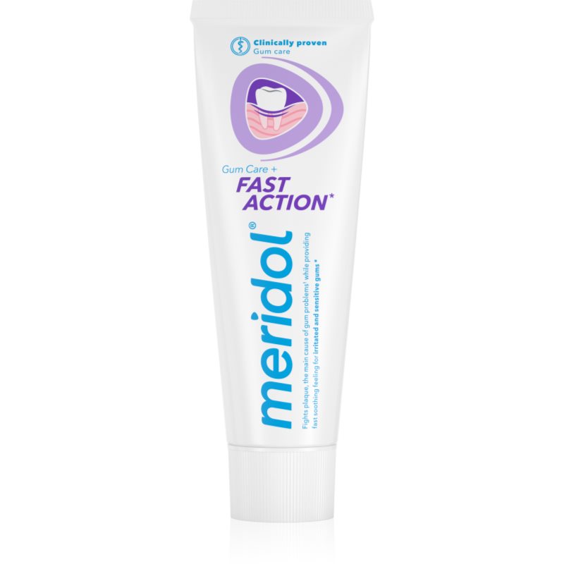 Meridol Fast Action pastă de dinți pentru protecția gingiilor pentru dinti sensibili 75 ml