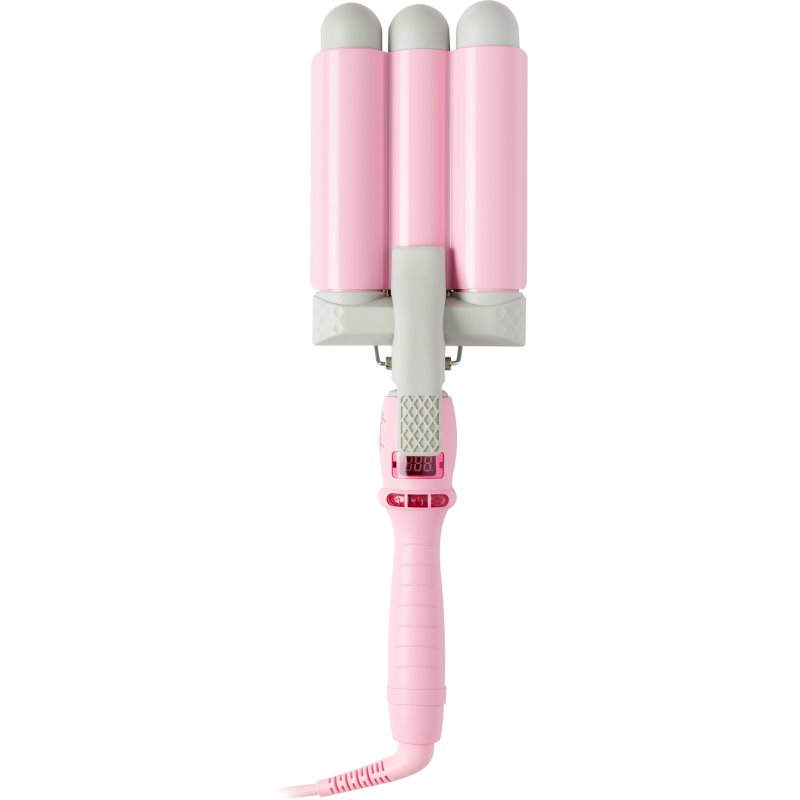 Mermade Pro Waver 32 mm ondulator triplu pentru păr Pink 1 buc