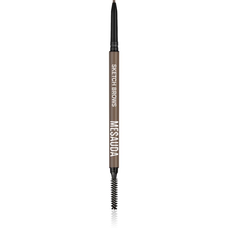 Mesauda Milano Sketch Brows creion pentru sprancene cu pensula culoare 101 Blonde 0,09 g