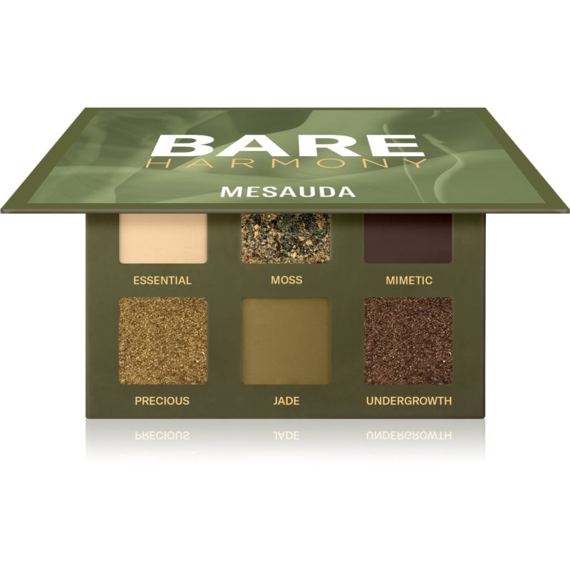 Mesauda Milano Bare Harmony paleta farduri de ochi culoare 205 Hidden Green 6x1 g