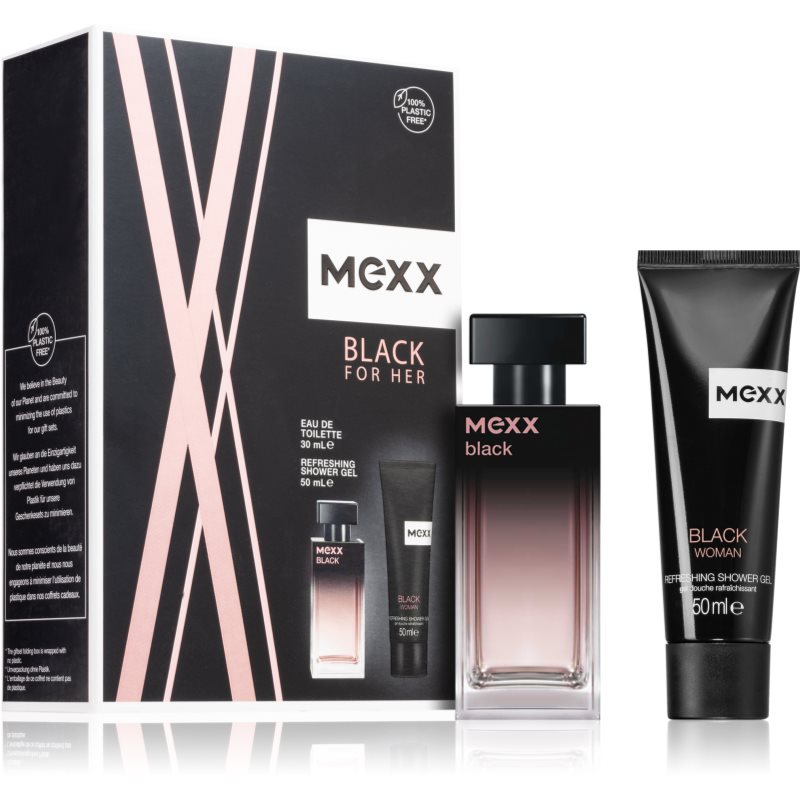 Mexx Black Woman toaletní voda 30 ml + osvěžující sprchový gel 50 ml