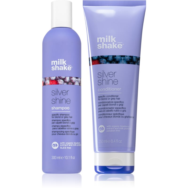 Milk Shake Silver Shine sampon si balsam neutralizeaza tonurile de galben