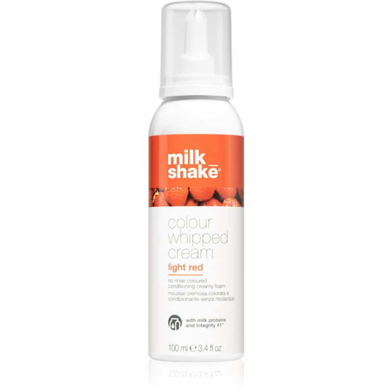 Milk Shake Colour Whipped Cream spuma tonica pentru toate tipurile de păr Light Red 100 ml