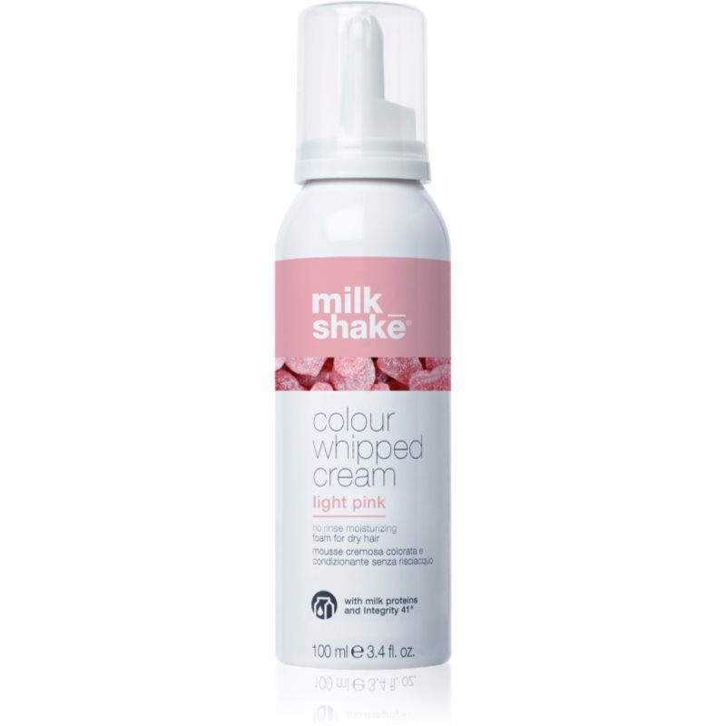 Milk Shake Colour Whipped Cream spuma tonica pentru toate tipurile de păr Light Pink 100 ml