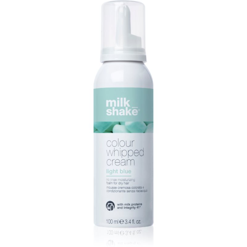 Milk Shake Colour Whipped Cream spuma tonica pentru toate tipurile de păr Light Blue 100 ml