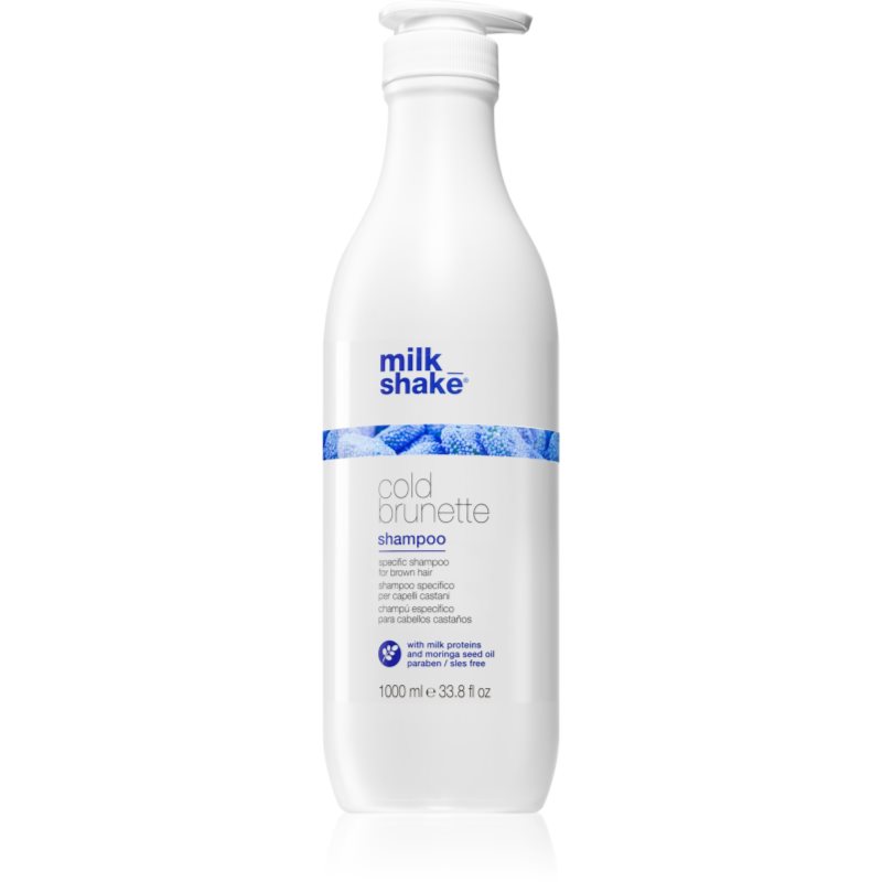 Milk Shake Cold Brunette șampon pentru neutralizarea tonurilor de galben pentru nuante de par castaniu 1000 ml