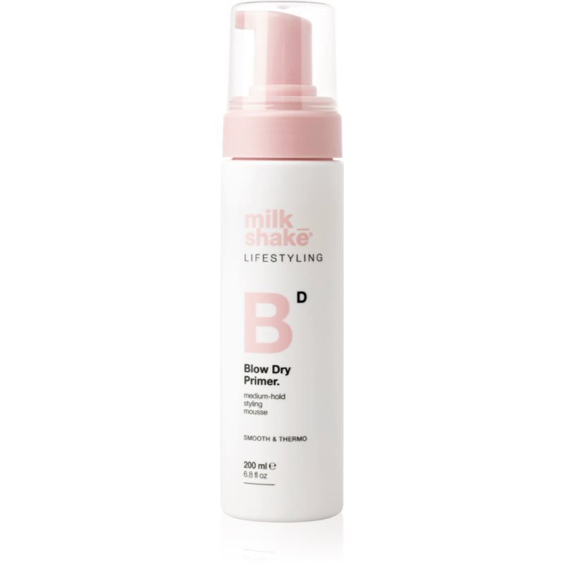 Milk Shake Lifestyling Blow Dry Primer spumă protectoare pentru coafare 200 ml